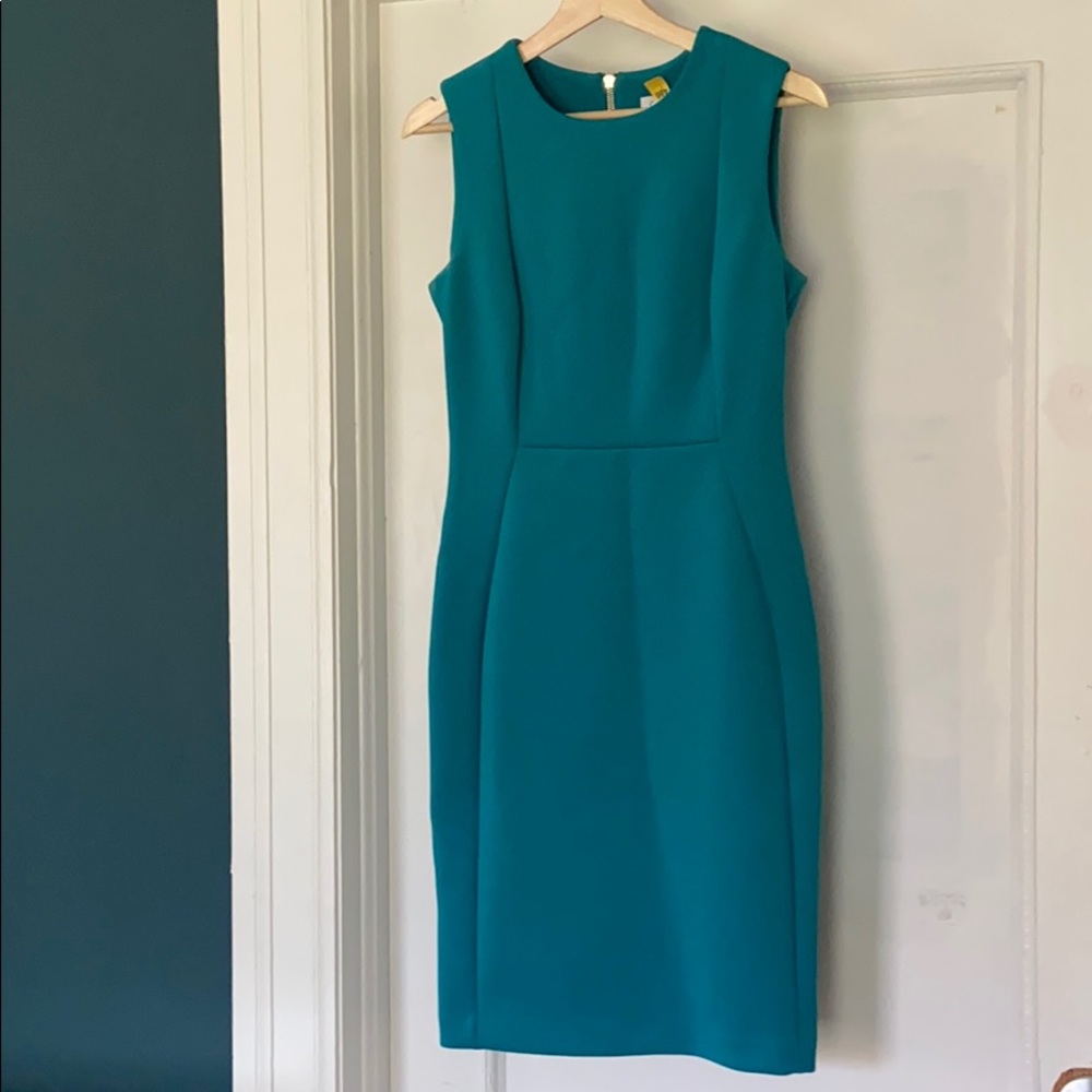 Turquoise Calvin Klien Sheath dress